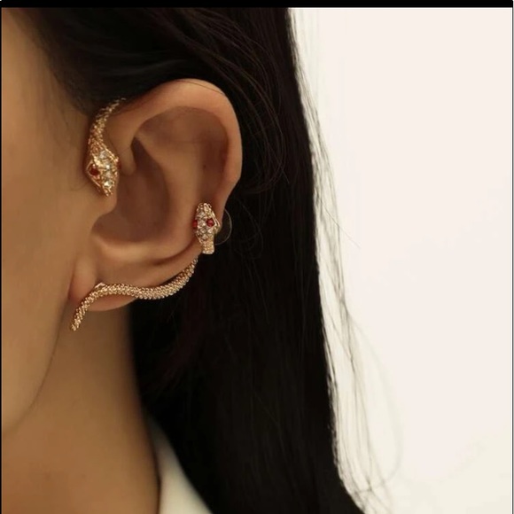 🆕 Gold Serpentine Wrap Around Gold Earring - Brand NEW…Great Gift!! - Picture 5 of 5